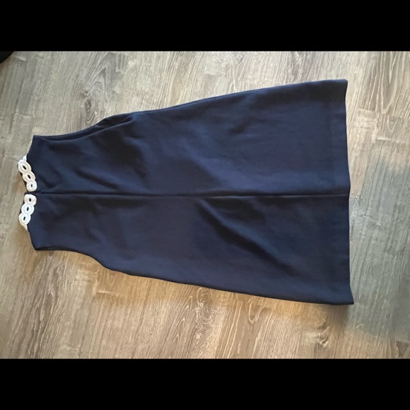 Lilly Pulitzer Callista High Collar Shift Dress in
Navy Blue - Picture 4 of 4